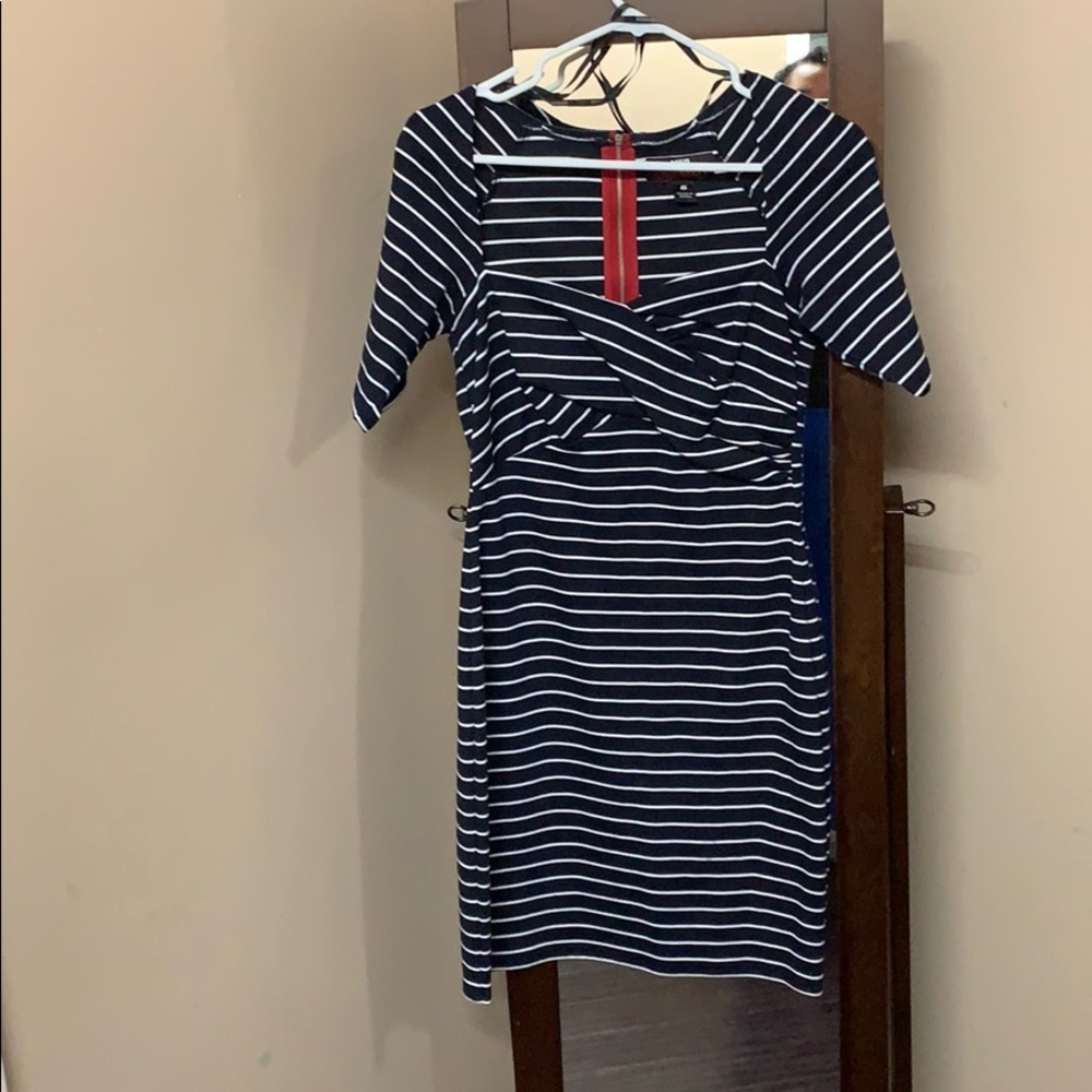 Navy Blue Pencil Dress Small 6